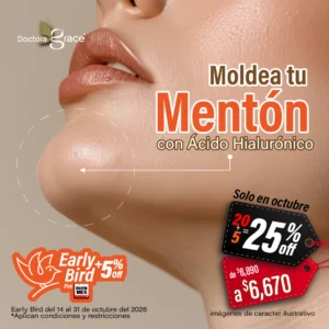 Relleno de Ácido Hialurónico en Mentón